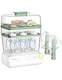 Momcozy 3-Layers Large Capacity Bottle Sterilizer and Dryer, Pump Part Mode