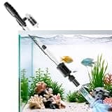 AKKEE 36W Electric Aquarium Vacuum Gravel Cleaner, 8 in 1 Electric Fish Tank Cleaner Vacuum Handle Control for Automatic Water Change, Wash Sand, Water Circulation and Timed Off
