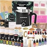 BISWYLBLJ Candle & Soap Making Kit for Adults,Complete DIY Craft Gift Kit | 2-in-1 Candle&Soap Making Supplies with Soap Base,Soy Wax,Melting Pot Etc,Craft Gift Making Suitable for Beginners