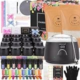 SAEUYVB Candle Making Kit for Adults with Hot Plate, DIY Starter Soy Candle Making Supplies/Kit - Perfect as Home Decorations(Black)