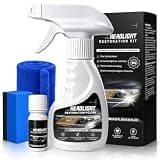UIERAJKG 2027 New Car Headlight Restoration Kit, No Sanding Headlight Cleaner and Restorer Kit, Head Light Restoring Polish Spray Kits Quickly Remove Headlights Yellowed & Oxidized(1 Pcs)