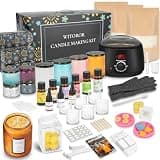 WITOROR Candle Making Kit, Scented Candles Making Kit Supplies with Digital Soy Wax Melt Warmer Candle Making Complete Kit for Adults Beginners DIY Starters