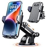 VANMASS【85+LBS Strongest Suction & Military-Grade Ultimate Car Phone Mount【Patent & Safety Certs】 Cell Phone Holder for Dash Windshield Vent for iPhone 17 Pro Max Automobile Accessory Kits,Ink Black