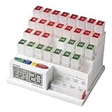 MedCenter 31-Day Pill Organizer System with 4-Time Talking Alarm