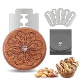 Epritliber UFO Bread Lame Cutter for Homemade Sourdough,Bread Scorer Tool for Sourdough with 5 Blades and Storage Cover,Slashing Tool Bread Cutting Knife for Artisan Bread and Baguette Makers,Circle