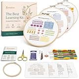 Bradove Classic Embroidery Learning Kit for Adults and Kids
