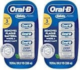 Oral-B Glide Pro-Health Dental Floss, Cool Mint, 40 M, 3 Count | Deep Clean | Pack of 2